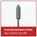 Green Mounted Stone 10-Pack - 202G13S-10P