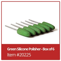 Green Silicone Polisher -Box of 6 