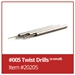 Twist Drills #005 - Pack of 6 - 20205